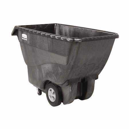 Rubbermaid Commercial Structural Foam Tilt Truck, 0.75 cu yd, Standard Duty, 1,000 lb Capacity, Black RCP 1013 BLA